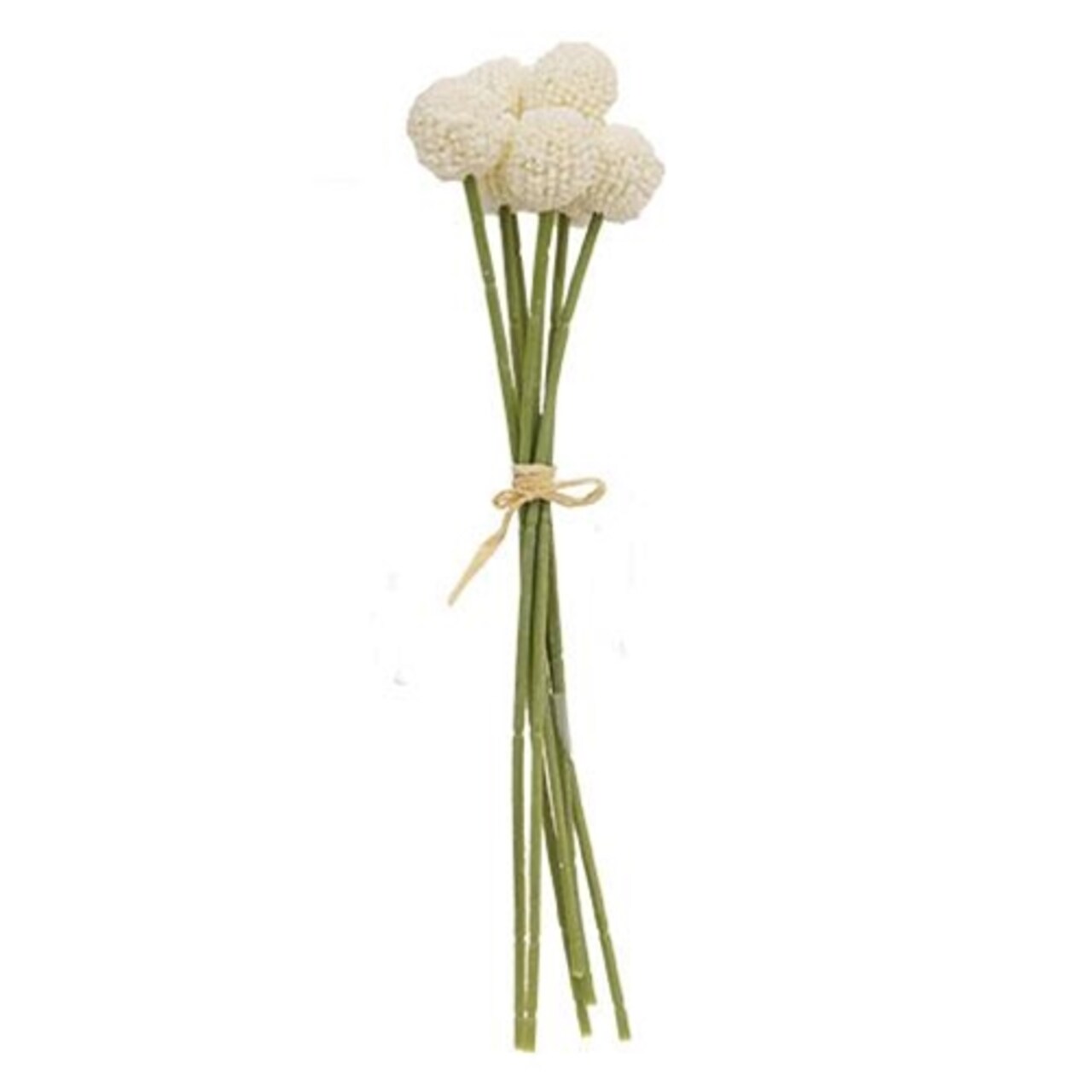Billy Ball Bouquet Faux Floral Craspedia Vase Decor - Set of 2